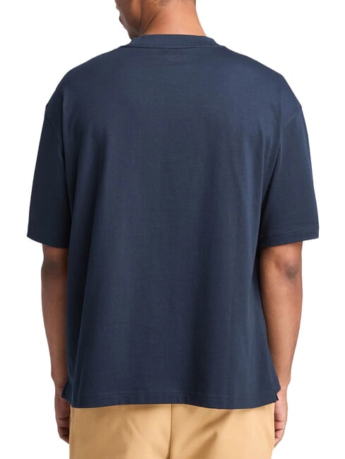 DUNSTAN RIVER Tricou de bumbac safir &icirc;nchis - tricou
