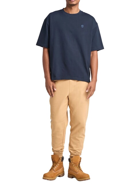DUNSTAN RIVER Tricou de bumbac safir &icirc;nchis - tricou