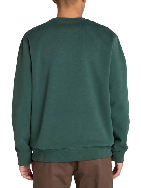 EMBROIDERY TONAL Hanorac cu g&acirc;t crew frontoane verzi - hanorace