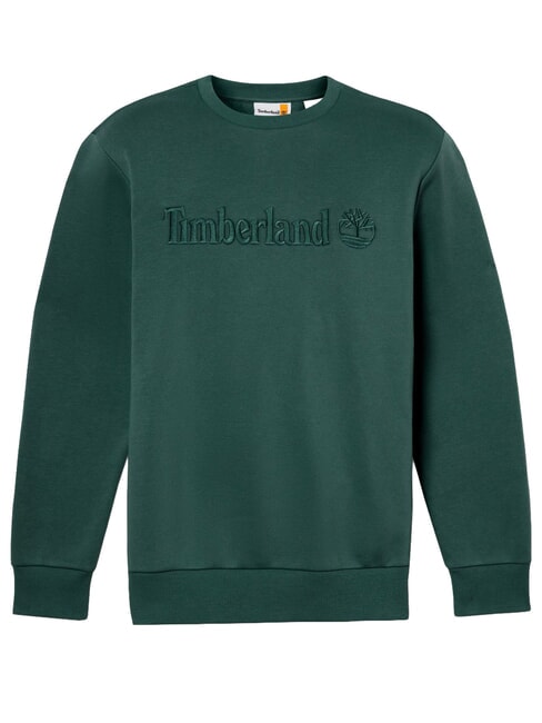 EMBROIDERY TONAL Hanorac cu g&acirc;t crew frontoane verzi - hanorace