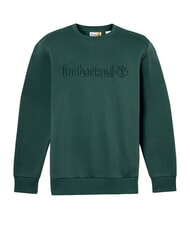 TIMBERLAND EMBROIDERY TONAL Hanorac cu g&acirc;t crew frontoane verzi - hanorace - 5