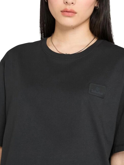 SILICON BADGE Tricou din bumbac, cu m&acirc;necă scurtă BLACK - tricou