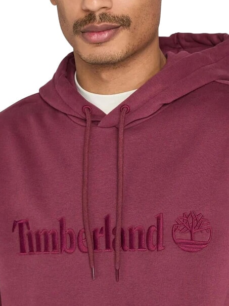 EMBROIDERY TONAL Hanorac cu gluga Burgundia - hanorace