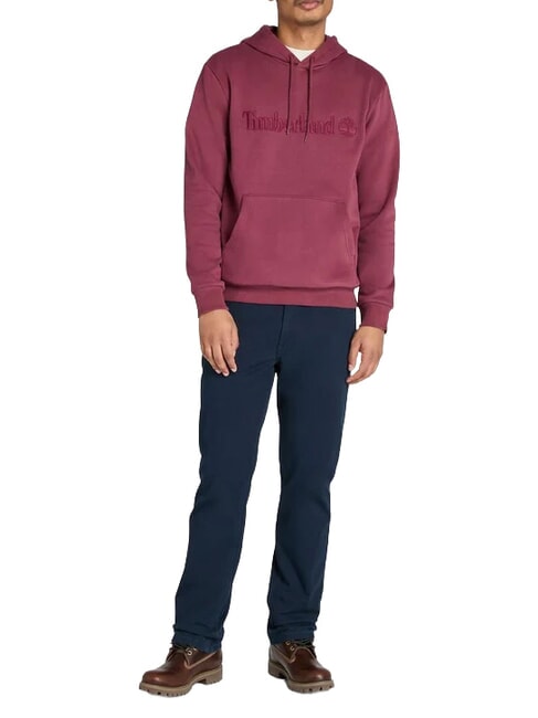 EMBROIDERY TONAL Hanorac cu gluga Burgundia - hanorace
