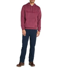 TIMBERLAND EMBROIDERY TONAL Hanorac cu gluga Burgundia - hanorace - 4