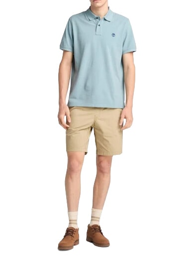 MILLERS RIVER Tricou polo din bumbac zori cenușii - maiou Polo