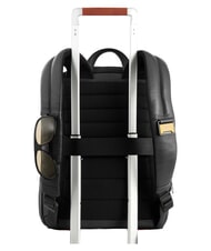 PIQUADRO RUSSEL Rucsac pentru laptop de 14", din piele negru - Rucsacuri pentru laptop - 3