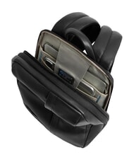 PIQUADRO RUSSEL Rucsac pentru laptop de 14", din piele negru - Rucsacuri pentru laptop - 4