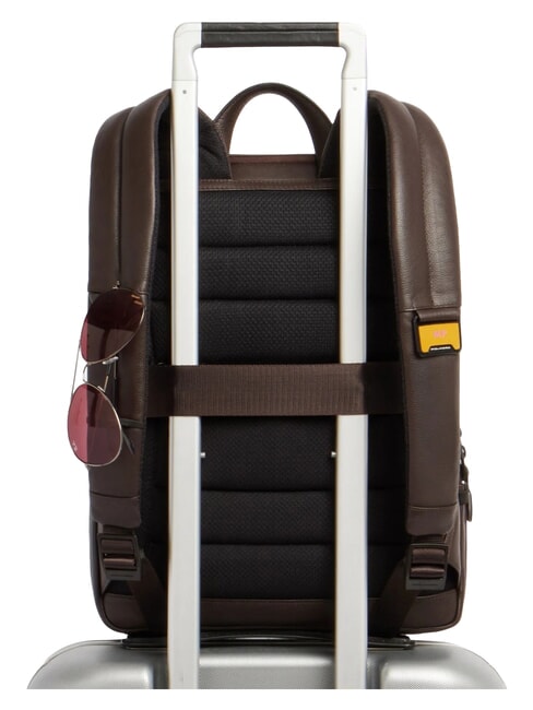 RUSSEL Rucsac pentru laptop de 14", din piele MORO - Rucsacuri pentru laptop