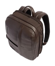 PIQUADRO RUSSEL Rucsac pentru laptop de 14", din piele MORO - Rucsacuri pentru laptop - 4
