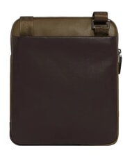 PIQUADRO BLACK SQUARE  Geanta plat din piele verde/maro &icirc;nchis - Genți de umăr bărbați - 3