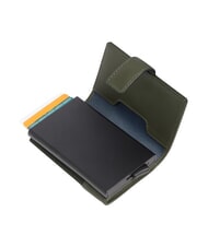 PIQUADRO W145 Suport pentru carduri cu sistem glisant VERDE - Portofele bărbați - 2