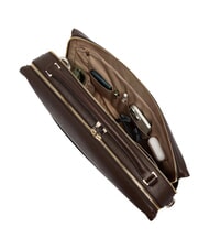 PIQUADRO PATRICIA Servietă pentru laptop de 14", din piele BROWN - Serviete birou - 5