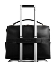 PIQUADRO PATRICIA Servietă pentru laptop de 14", din piele negru - Serviete birou - 3