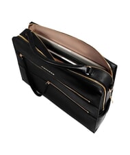 PIQUADRO PATRICIA Servietă pentru laptop de 14", din piele negru - Serviete birou - 4