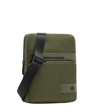 PIQUADRO WOLLEM Geanta iPad mini din material si piele VERDE - Genți de umăr bărbați - 2