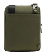 PIQUADRO WOLLEM Geanta iPad mini din material si piele VERDE - Genți de umăr bărbați - 3