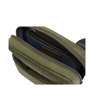 PIQUADRO WOLLEM Geanta iPad mini din material si piele VERDE - Genți de umăr bărbați - 4