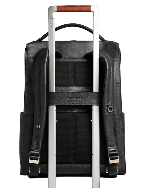 PATRICIA Rucsac pentru laptop de 15,6" din piele negru - Genți femei