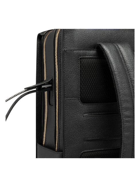 PATRICIA Rucsac pentru laptop de 15,6" din piele negru - Genți femei