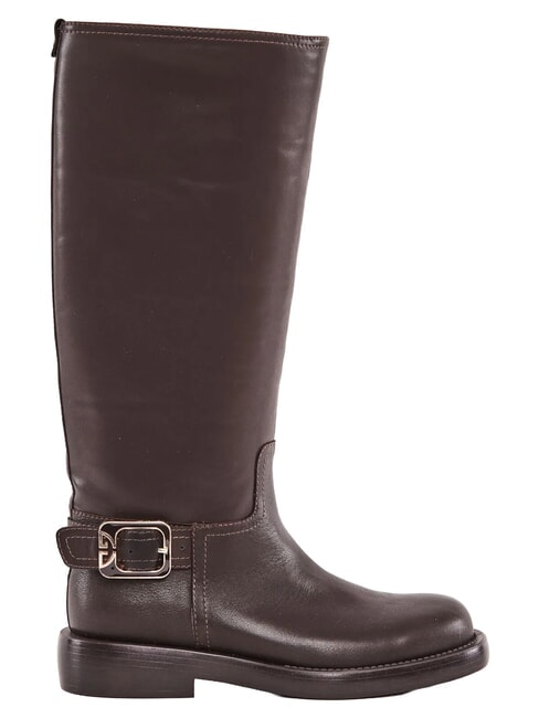 LOLA Ghete de piele cafea - Pantofi femei