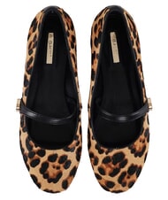 GAUD&Igrave; GYPSY PONY HAIR MACULA Balerine din piele bronza - Pantofi femei - 4