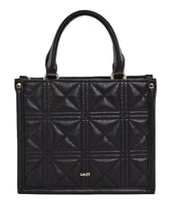 GAUD&Igrave; LETIZIA Mini geantă de cumpărături cu farmec BLACK - Genți femei - 3