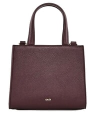 GAUD&Igrave; EMILY FLOCK Geantă mini de cumpărături cu logo și curea de umăr Burgundia - Genți femei - 3
