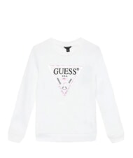 GUESS CORE KIDS Hanorac cu imprimeu logo triunghi alb purpuriu - Hanorac pentru bebeluși - 4