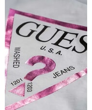 GUESS KIDS Camasa metalizata cu maneca lunga alb purpuriu - Tricou copil - 4