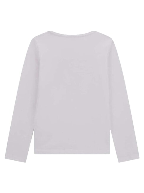 KIDS Camasa metalizata cu maneca lunga alb purpuriu - Tricou copil