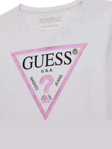 KIDS Camasa metalizata cu maneca lunga alb purpuriu - Tricou copil
