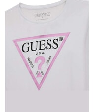 GUESS KIDS Camasa metalizata cu maneca lunga alb purpuriu - Tricou copil - 3