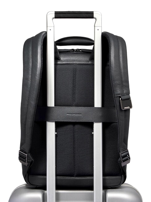 MODUS SPECIALE Rucsac pentru laptop de 14", din piele negru - Rucsacuri pentru laptop
