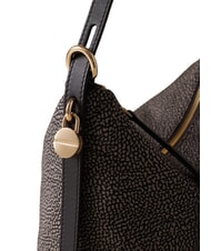 BORBONESE PRIVE Geantă de umăr verticală gudron - Genți femei - 4