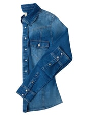 GUESS VELVET Cămașă din denim, m&acirc;necă lungă Spălătoria Liberty City - Cămăși - 3