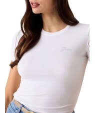 GUESS NEW MINI Tricou cu logo alb purpuriu - tricou - 4