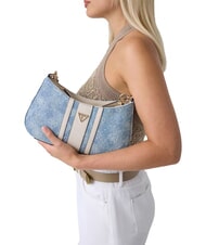 GUESS NOELLE 2 Geantă de umăr reglabilă logo-ul denim - Genți femei - 2