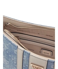 GUESS NOELLE 2 Geantă de umăr reglabilă logo-ul denim - Genți femei - 4