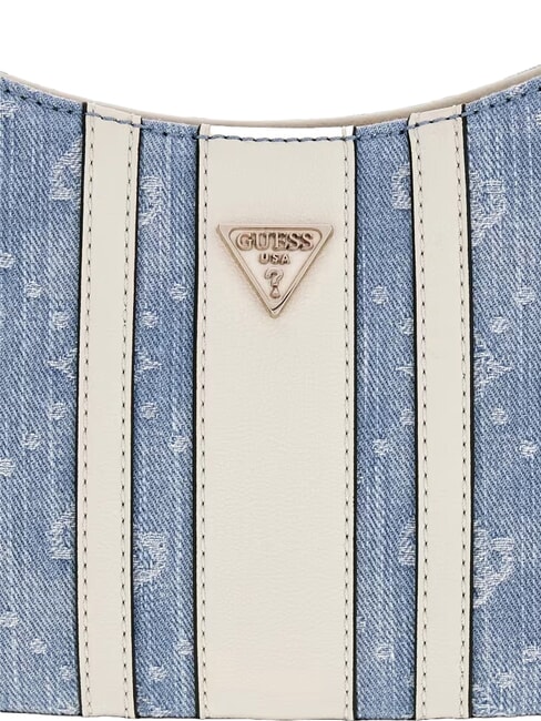NOELLE 2 Geantă de umăr reglabilă logo-ul denim - Genți femei
