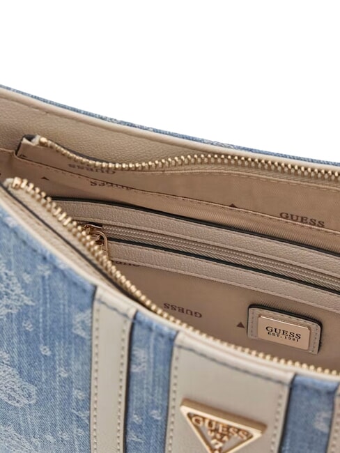 NOELLE 2 Geantă de umăr reglabilă logo-ul denim - Genți femei