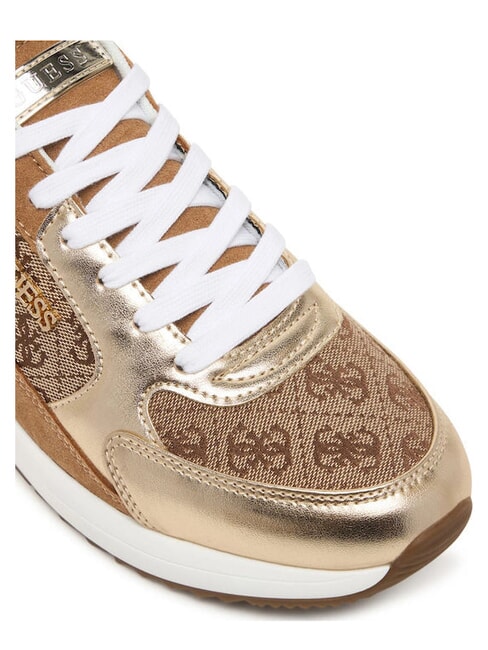 MOXEA19 Adidași bej/platină - Pantofi femei