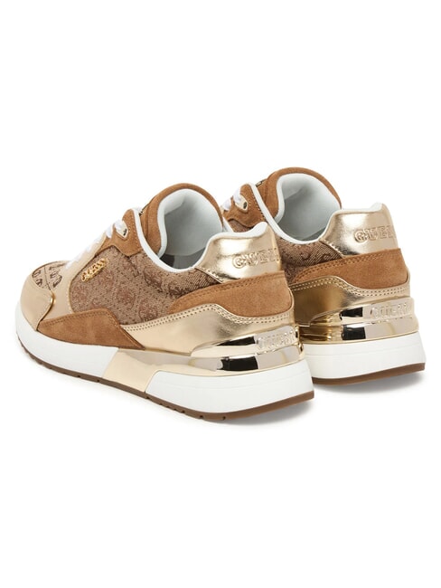 MOXEA19 Adidași bej/platină - Pantofi femei