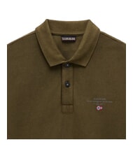 NAPAPIJRI ELBAS 4 Tricou polo din bumbac cu maneca scurta măsliniu &icirc;nchis - maiou Polo - 4