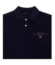 NAPAPIJRI K ELBAS 5 Tricou polo cu m&acirc;necă scurtă, bumbac pur blu marine - Tricou copil - 3
