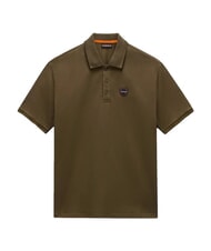 NAPAPIJRI E-BADGE SS 1 Tricou polo cu m&acirc;necă scurtă măsliniu &icirc;nchis - maiou Polo - 4