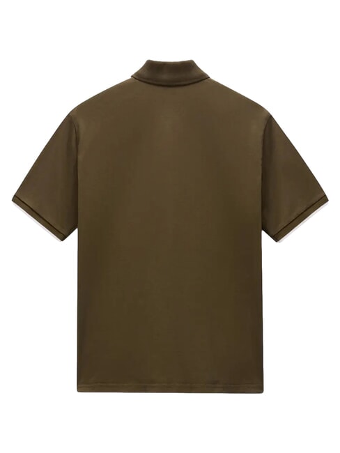 E-BADGE SS 1 Tricou polo cu m&acirc;necă scurtă măsliniu &icirc;nchis - maiou Polo