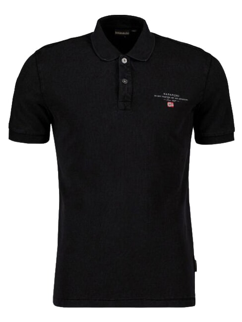 ELBAS 4 Tricou polo din bumbac cu maneca scurta negru 041 - maiou Polo