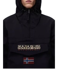 NAPAPIJRI RAINFOREST M SUM 3 Jachetă cu glugă și buzunar frontal negru 041 - Geci de bărbați - 4