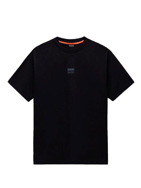 S-ELEVATED LOGO SS Tricou din bumbac frumusețe neagră - tricou